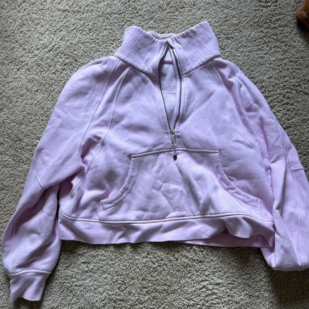 Light Pink Half-Zip Women's Top